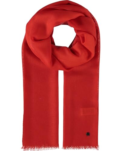 FRAAS Woll-Schal für Damen & Herren - Maße 50 x 180 cm - Damen Schal in vielen verschiedenen Farben - Perfekt für Frühling & Sommer Tomate