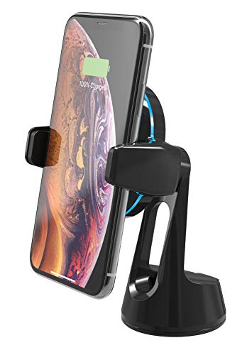 Scosche MagicGrip Sense and Grip Phone Mount - Wireless Charging, for Qi-Enabled Devices - Suction Cup