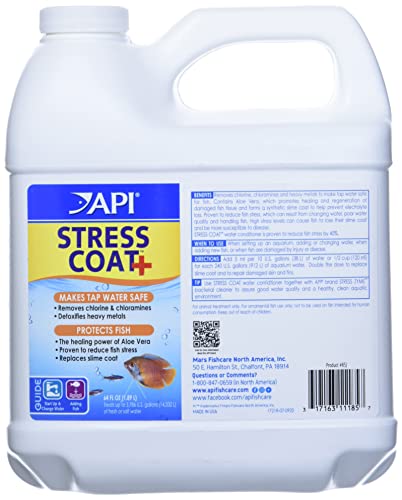 API Stress Coat Aquarium-Wasseraufbereiter, 1,9 Liter Flasche