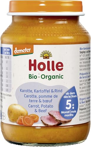 Holle Bio Karotte, Kartoffel & Rind (6 x 190 gr)