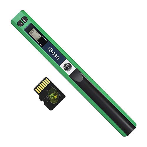 Leslaur Portable Handheld Wand Wireless Scanner A4 Größe 900DPI JPG/PDF Formate LCD-Display mit Schutztasche und 8 GB TF-Karte für Geschäftsdokumente
