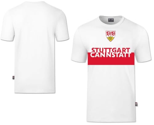 VfB Stuttgart T-Shirt - Cannstatt - weiß Shirt Unisex Größe M
