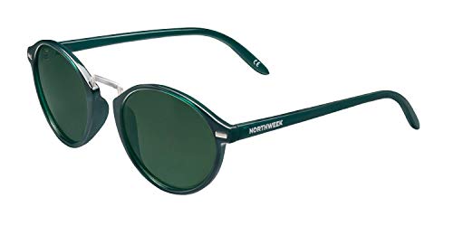 NORTHWEEK Unisex-Erwachsene VESCA KUTA Sonnenbrille, Grün (Transparente Dark Green), 132.0