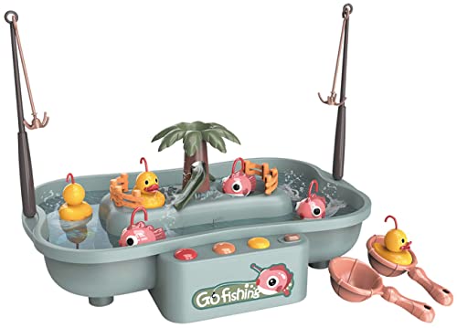 Diakakis Luna Angel Wasserspiel mit Enten und Fischen 21-TLG. grün Kinder Tischspiel +3J