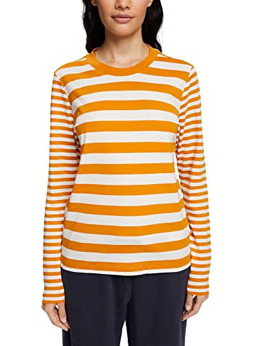 edc by ESPRIT Damen T-Shirt 082cc1k332, 711/Honey Yellow 2, XS