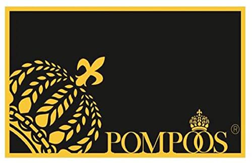 Casa Padrino Pompöös by Luxus Designer Fußmatte von Harald Glööckler Krone Schwarz/Gold 80 x 50 cm - Luxus Deko Accessoires