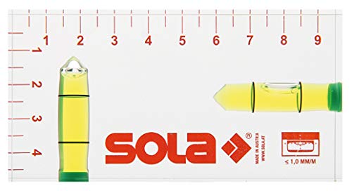 SOLA Klein-Wasserwaage R 102 Kleinwasserwaage Wasserwaage 9,5 cm (95 mm)