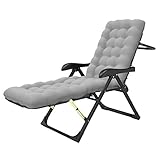 LHNLY-Liegen Grau Extra-breiter lehnender Gartenstuhl für Erwachsene Hochleistungsmetallklappbarer tragbarer Stuhl, Liegestühle, Schwerelosigkeitsstuhl, Liegestühle im Lager
