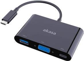 Akasa ak-cbca02 - 15BK 0.15 m USB C VGA (D-Sub) schwarz Kabel und Adapter Video