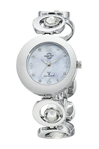 Master Time Funk Quarz Damen Uhr Analog mit Metall Armband MTLA-10788-75M