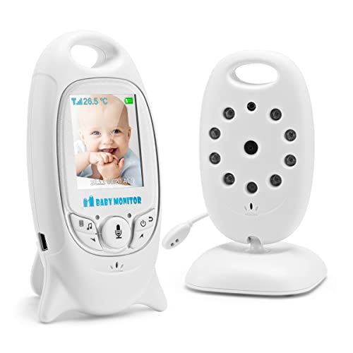 Muxan 2,4 GHz Baby-Monitor Babyphone Kamera kabellos Video Baby Überwachung mit Nachtsicht