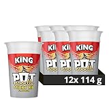 Pot Noodle Sticky Rib King Pot Instant Vegan* Snack Quick to Make Nudeln 12x 114g