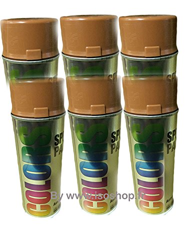 Dupli Color Sprühfarbe, Farbe Kupferbraun, RAL 8004, CFC Pschitt Spray, 6 x 400 ml