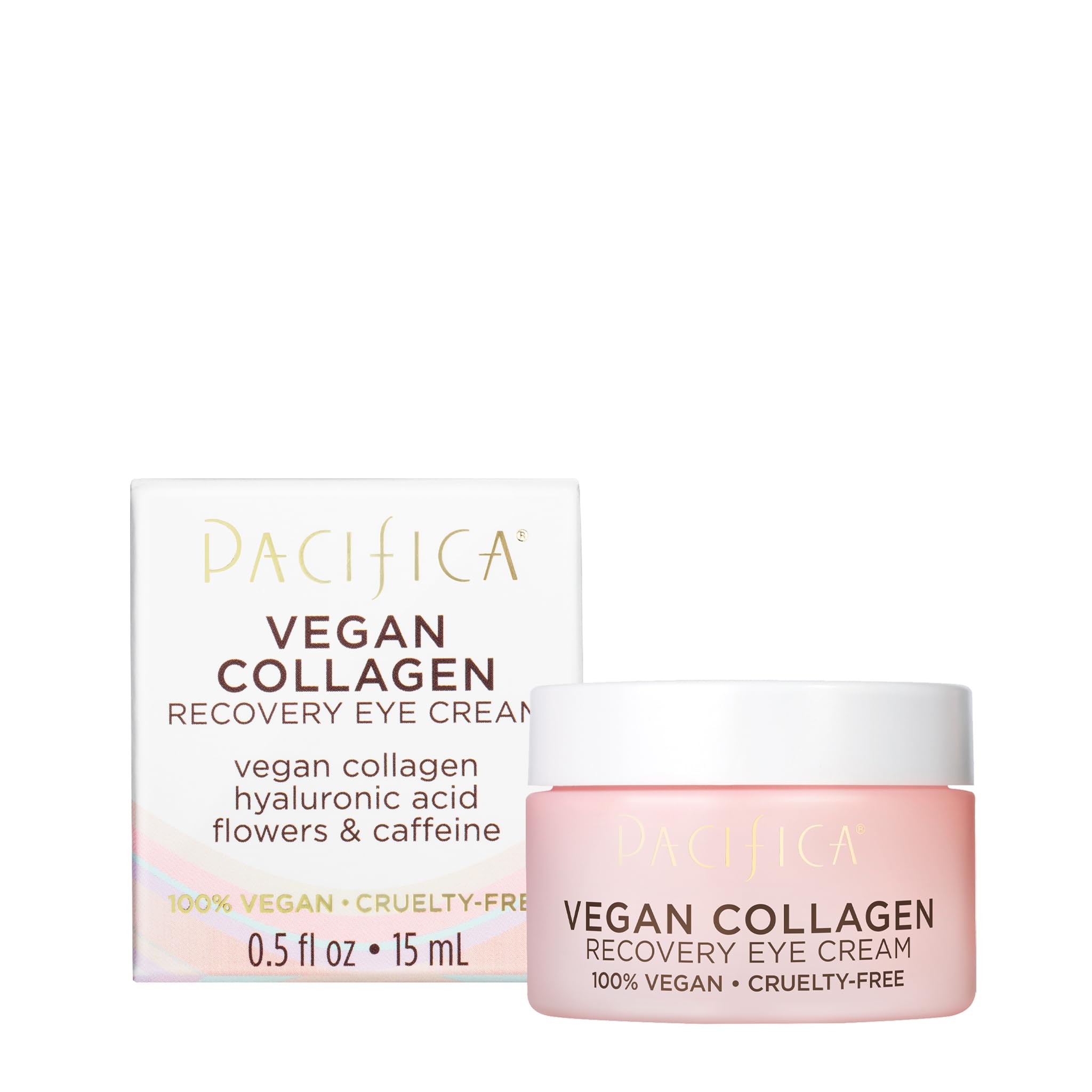 PACIFICA Vegan Collagen Recovery Eye Cream for Women 0.5 oz Cream,WHITE