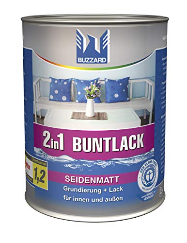 Buzzard Buntlack 750 ml/seidenmatt Farbe RAL 9005 (Tiefschwarz)