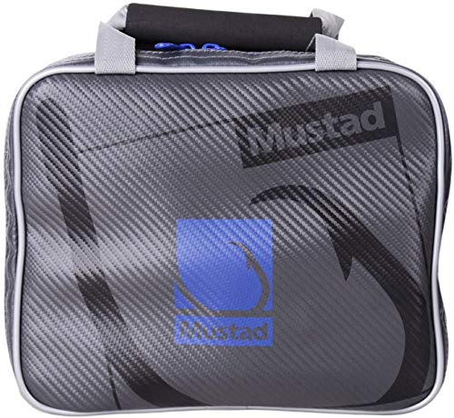 Mustad Unisex-Erwachsene MB023 Wasserfeste Einzelbett, Dunkelgrau/Blau, Single-10 Inner Pockets