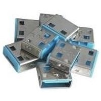 Lindy USB Port Blocker - USB-Portblocker - Blau (Packung mit 10) (40462)