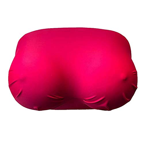 Boobs Pillow Cushion, Soft Memory Foam Sleep Pillow for Couples Home Decor for Valentine's Day (Red)