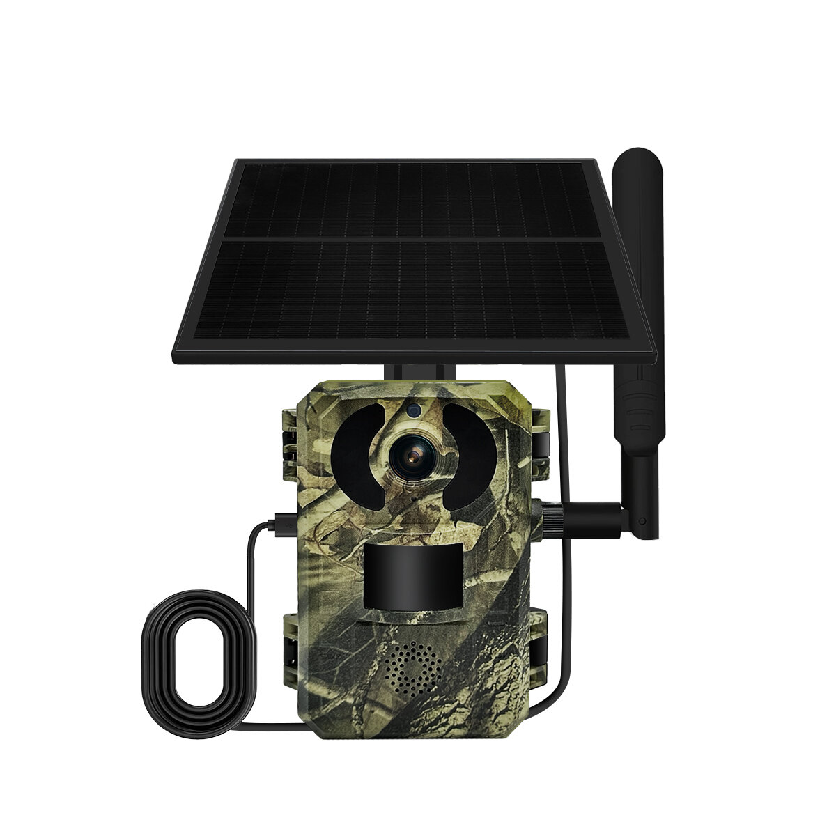 ESCAM QF380 4G Jagdkamera 4MP PIR Bewegungserkennung Nachtsicht Zwei-Wege-Audio IP66 Solarbetriebene kabellose Wildtierü