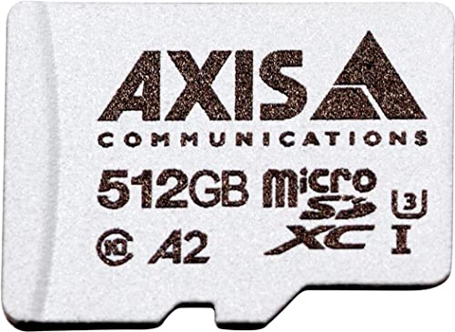 AXIS Surveillance - Flash-Speicherkarte (microSDXC-an-SD-Adapter inbegriffen) - 512 GB - A2 / UHS-I U3 / Class10 - microSDXC UHS-I - für AXIS M4308, M5525, M7116, P3727, P3818, Q1656, Q3536, Q6100, M42 Network Camera Series