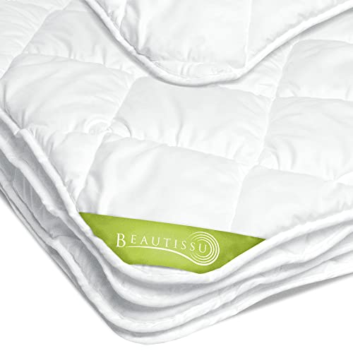 Beautissu ganzjahres Bettdecke 200x220 cm – Warme Microfaser Schlafdecke für Allergiker geeignet – Atmungsaktive Steppdecke für das ganze Jahr - BeauNuit MD