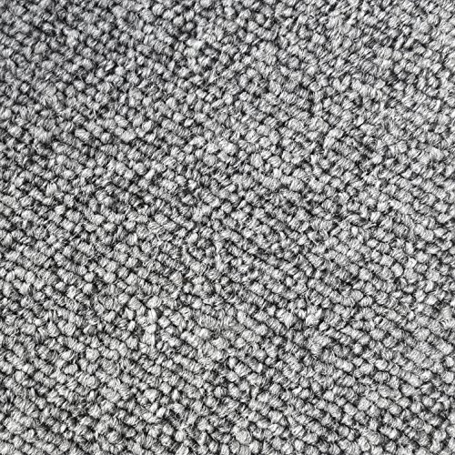 Teppichboden Schlingentextur Kurzflor Auslegware Bodenbelag anthrazit 250 x 400 cm. Weitere Farben und Größen verfügbar
