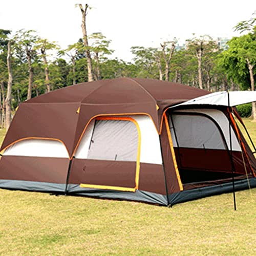 - Zwei Schlafzimmer und ein Wohn-Freizeit-Zelt Camping Doppeldeck 8-12 Personen extra großes dickes regendichtes Zelt