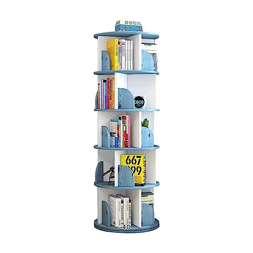 Rundes Bücherregal, 360° frei drehbar, drehbares Bücherregal, großes Lagerregal, Bücherregal, Schlafzimmer, Wohnzimmer, Arbeitszimmer, Bücherregal