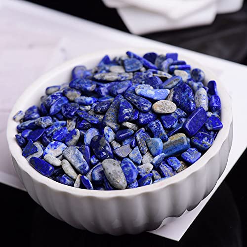 LIJUCAI 50/100 g natürlicher Kristall-Amethyst-Achat, unregelmäßiges Mineral, Heilstein, Kies, geeignet für Aquarien-Wohnkultur, Lazurit, 100 g