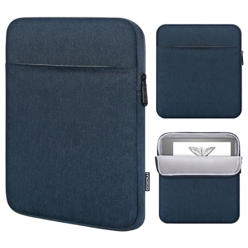 MoKo Tablet Tasche Hülle Kompatibel mit Kindle Scribe 10.2 inch 2022 Release, Tragbare Schutzhülle mit Zwei Taschen, Indigo