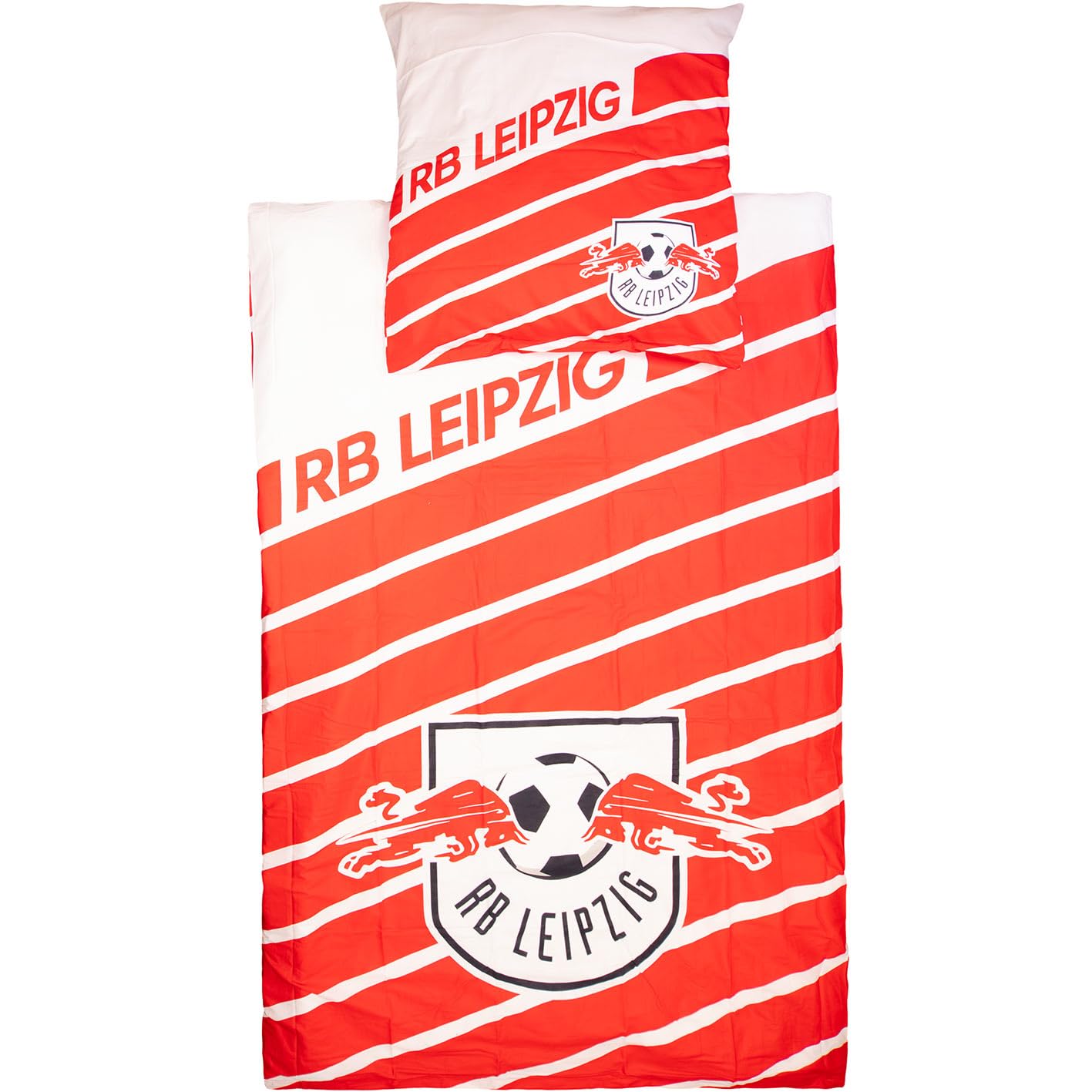 RB Leipzig Stripe Bettwäsche (rot/Weiss)