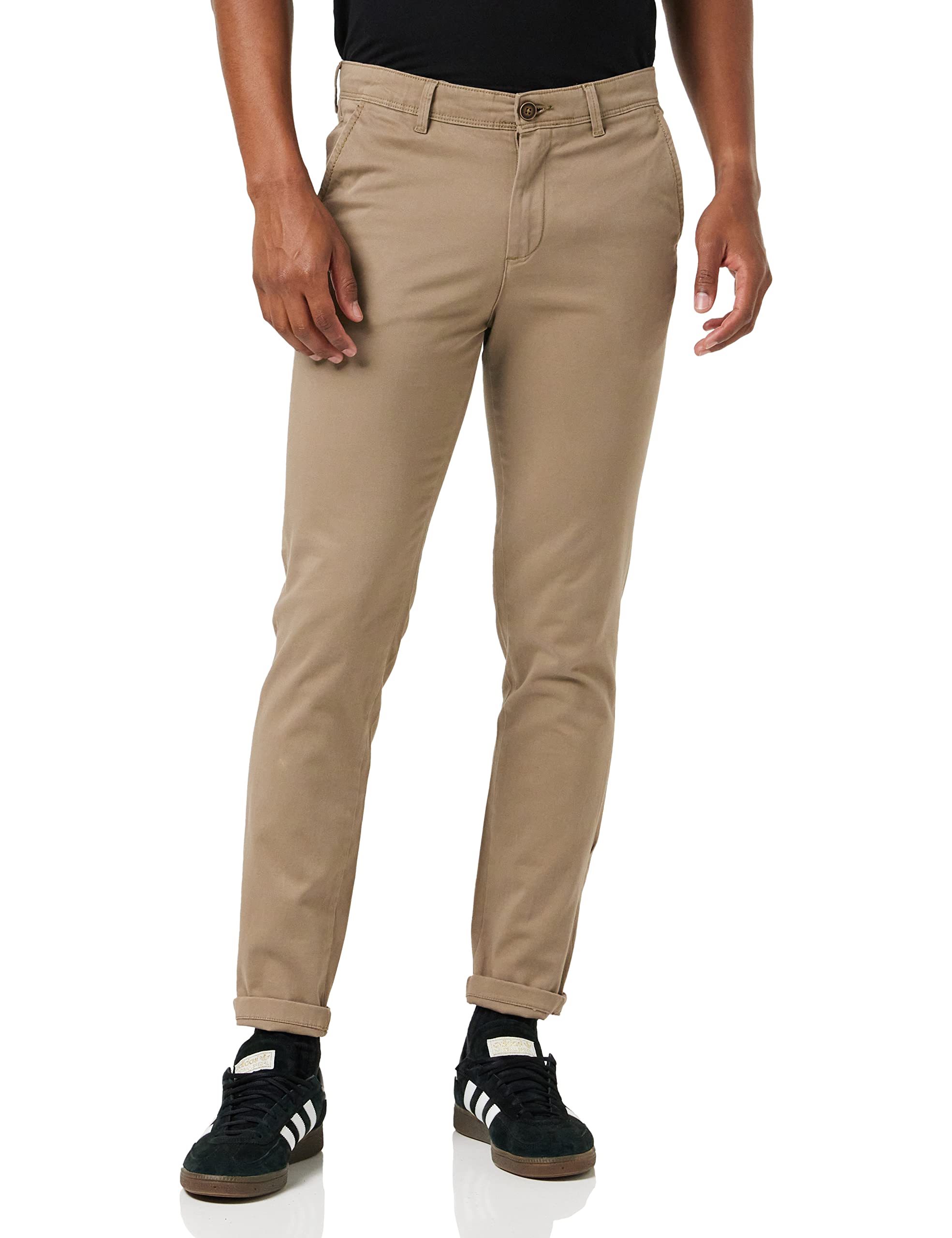 JACK & JONES Herren JJIMARCO JJBOWIE SA BEIGE PLUS Chinohose, W54/L32