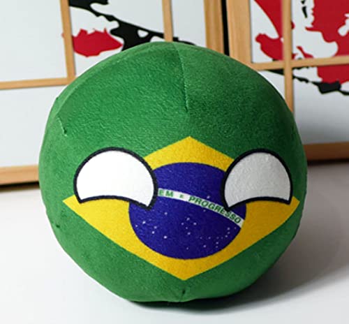 Polandball Countryball Plüschpuppe, Cosplay, Ukraine, Spanien, Portugal, Polen, Ball, Stofftier, Anhänger, Mini-Kissen, Anime-Fan, Brasilien