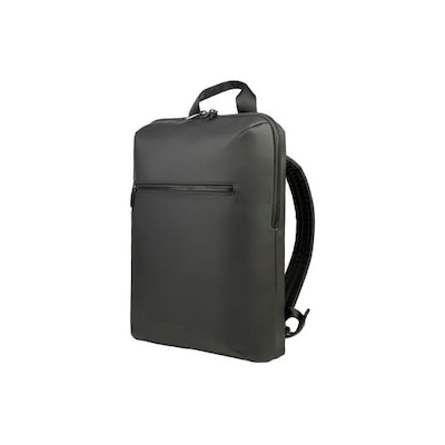 Tucano Minimal-sportlicher Rucksack für Laptops 15,6 Zoll und MacBook 16 Zoll (15,6 Zoll), aus gummiertem Material. Ausgestattet mit einem großen Einzelfach, hat der Gommo Rucksack eine Innentasche