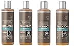 Urtekram Brennessel Shampoo gegen Schuppen und schnell fettendes Haar, vegan, 4 x 250ml