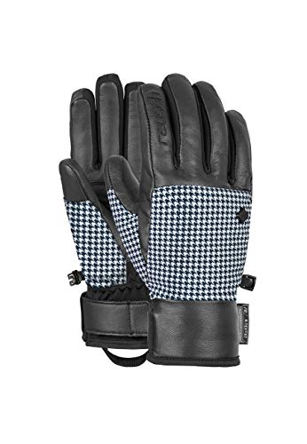 Reusch Damen Giorgia R-TEX XT Handschuh, Black/pied de Poule, 7