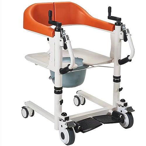 Patientenlifter Transfer Stuhl Höhenverstellbar Patientenlifter Rollstuhl Für Zuhause Duschstuhl Tragbar Toilettenstuhl Für Ältere Menschen Schwangere Kinder Patienten