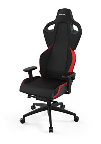 RECARO Exo Lava Red | Ergonomischer, hochwertiger Gaming Stuhl | Mit stufenloser Einstellung über Handräder | Made in Germany | Auch als Bürostuhl | TÜV Zertifiziert