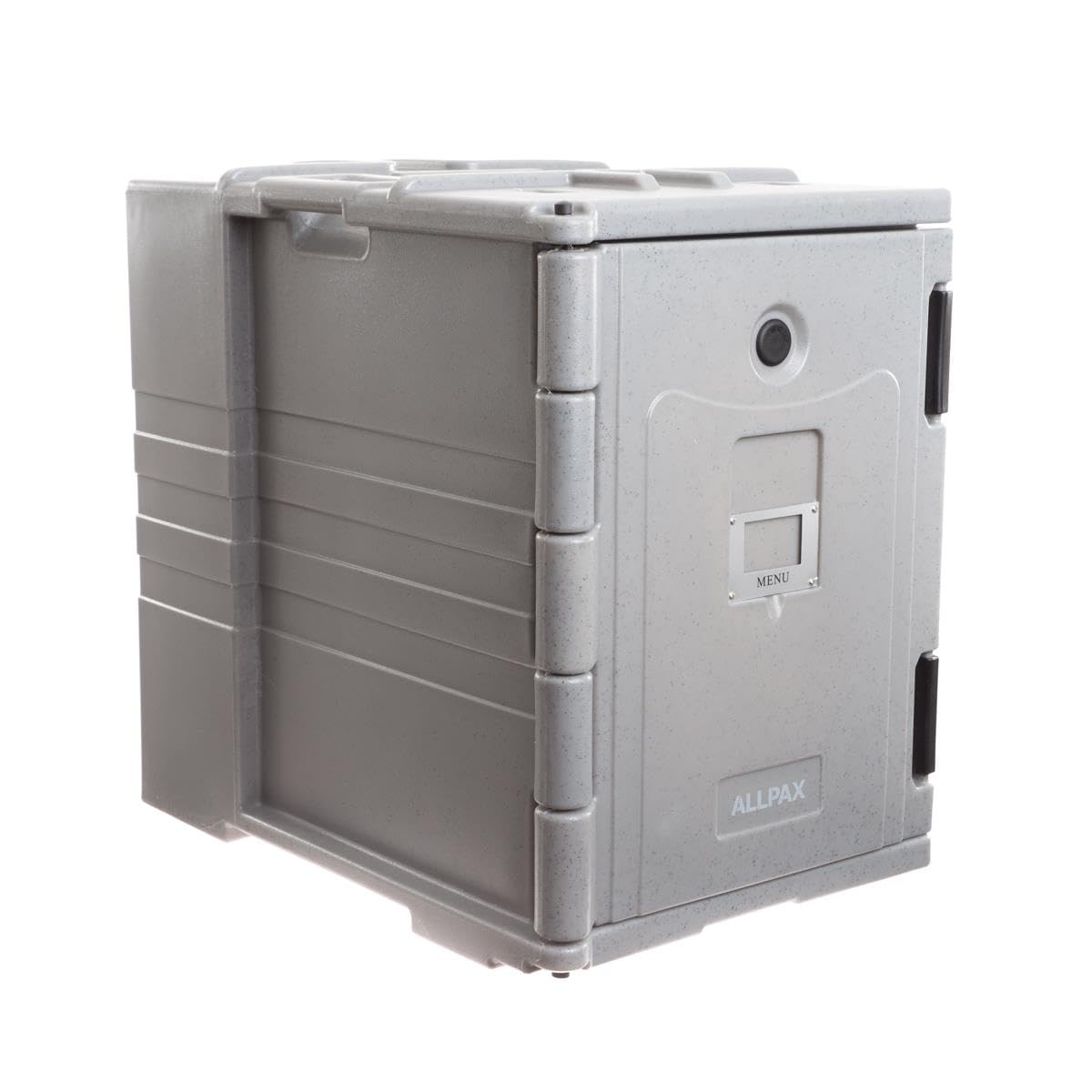 Allpax Speisentransportbehälter 90 Liter aus Kunststoff mit 12 GN Einschüben - geeignet für warme und kalte Speisen - 44 x 64 x 63 cm - inkl. Tragegriffe - Thermobehälter, Transportbehälter