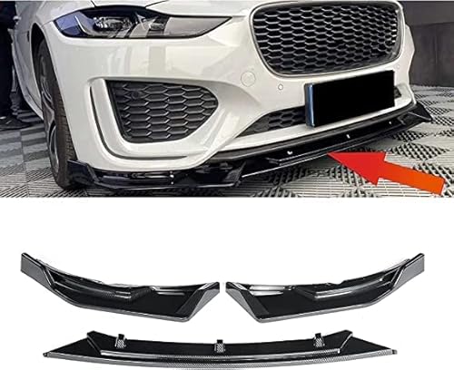 Frontspoiler Lippe für Jaguar XE 2020-2021, 3 STÜCKE Style Auto Frontstoßstange Lippenspoiler Splitter Diffusor Abnehmbarer Body Kit Cover Guard Stoßfängerlippe