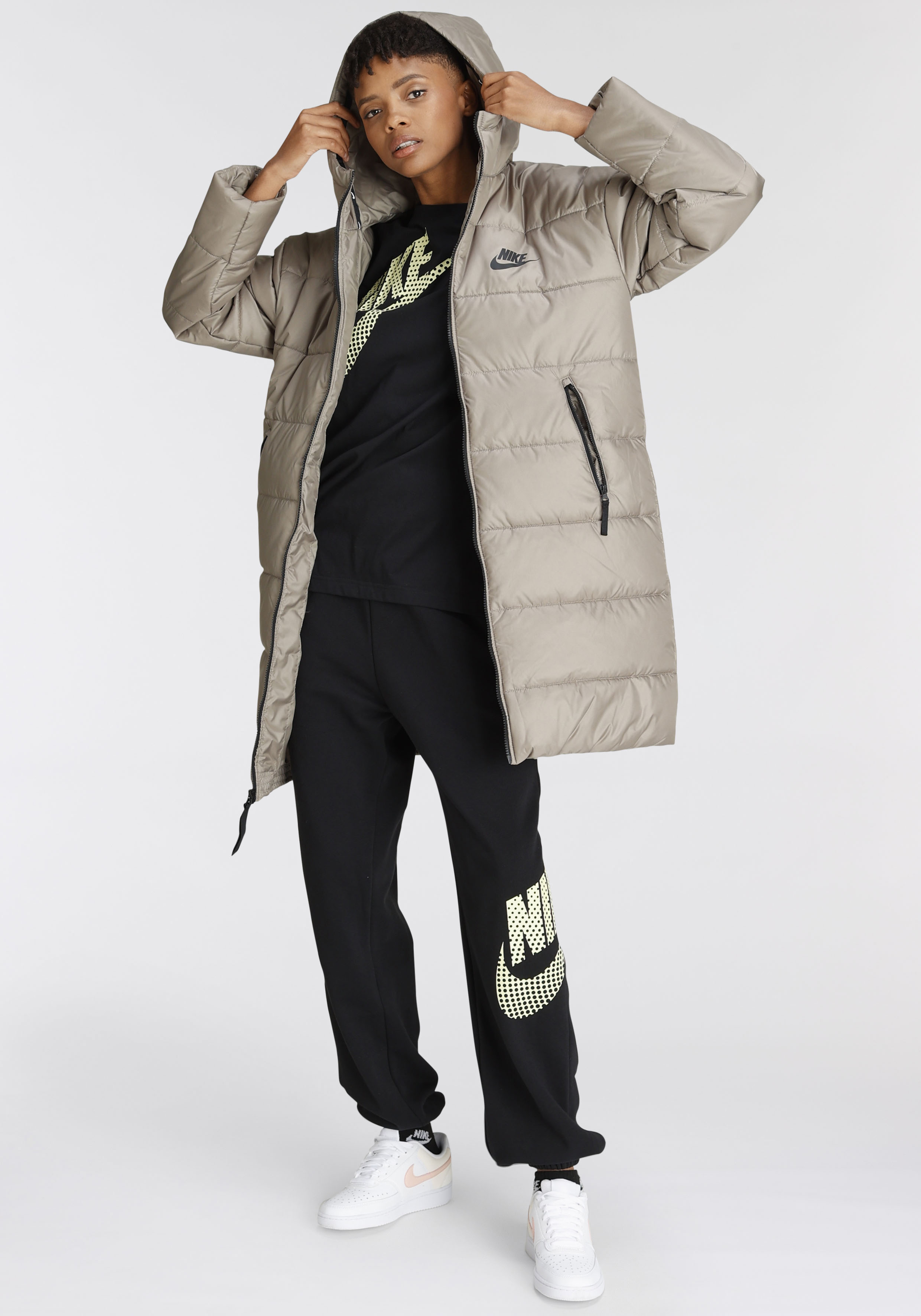 Nike Sportswear Steppmantel "Therma-FIT Repel Womens Hooded Parka"