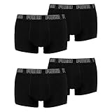PUMA Herren Shortboxer Unterhosen Trunks 4er Pack, Wäschegröße:XL, Artikel:-001 Black