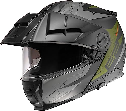 SCHUBERTH Endurohelm E2 Explorer Green mit ECE 22.06 P/J Sonnenblende und Pinlock, L 59/60