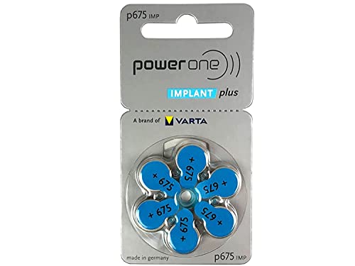 Power One 10 Packs (60 Batteries) Power One Cochlear Implant Batteries! 60 Batteries by Power One