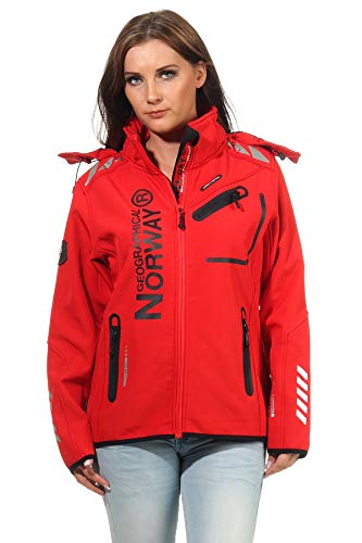 Geographical Norway Damen Softshell Jacke G-Rose - ROT/SCHWARZ - L/3