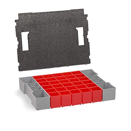 Aufbewahrungsbox L-BOXX 102 Insetboxen-Set | A3 Einsätze mit Deckelpolster | Erstklassige Sortierboxen für Kleinteile | Ideales Ordnungssystem