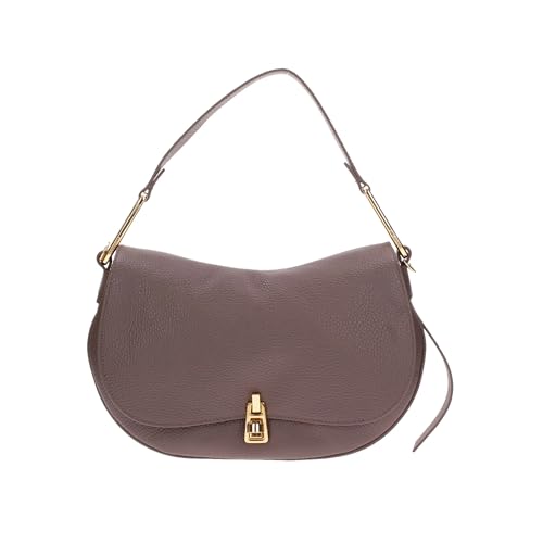 Coccinelle Magie Soft Handbag Grained Leather Coffee