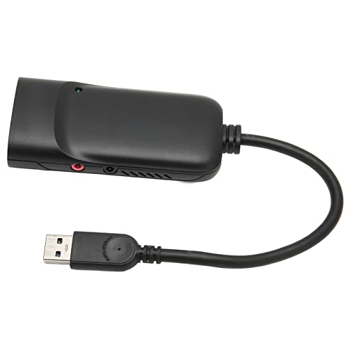 Airshi USB-auf-VGA-Adapter, USB 3.0 auf HD-Medienschnittstellenadapter. Unterstützt Mikrofoneingang für