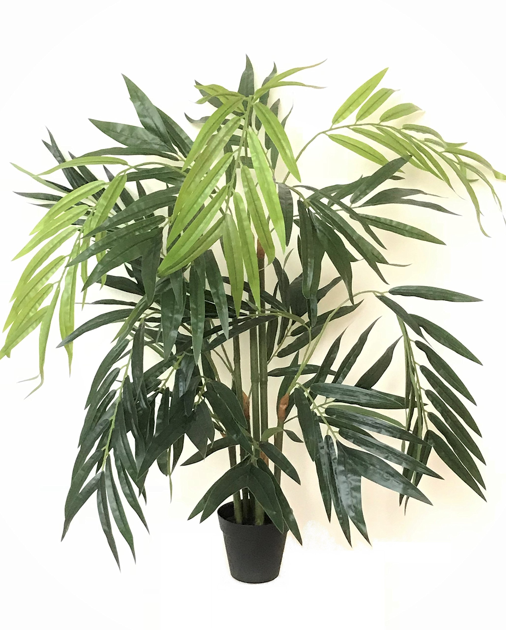 Gasper Kunstpflanze Bambuspalme im Kunststofftopf, Farbe: Grün, in der Höhe: 100 cm, 334269-50