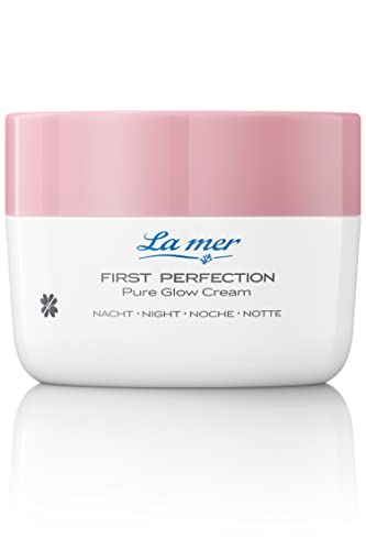 La mer - First Perfection Pure Glow Cream Nacht - Feuchtigkeitsspendende Nachtcreme - Mit Anti-Aging Wirkung - Für ein jugendliches Hautbild - 50 ml oP (Ohne Duft)